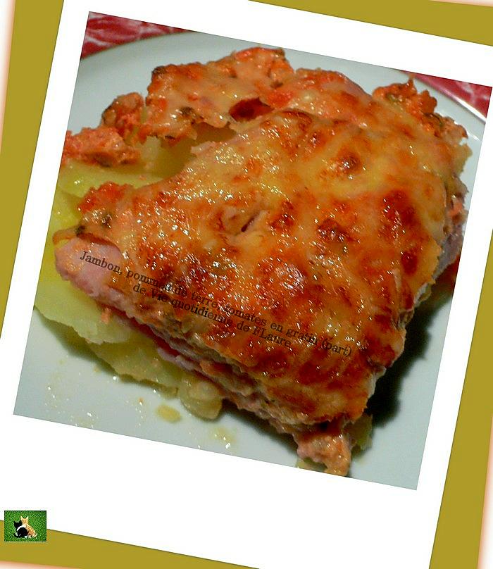 recette Jambon et pommes de terre en gratin