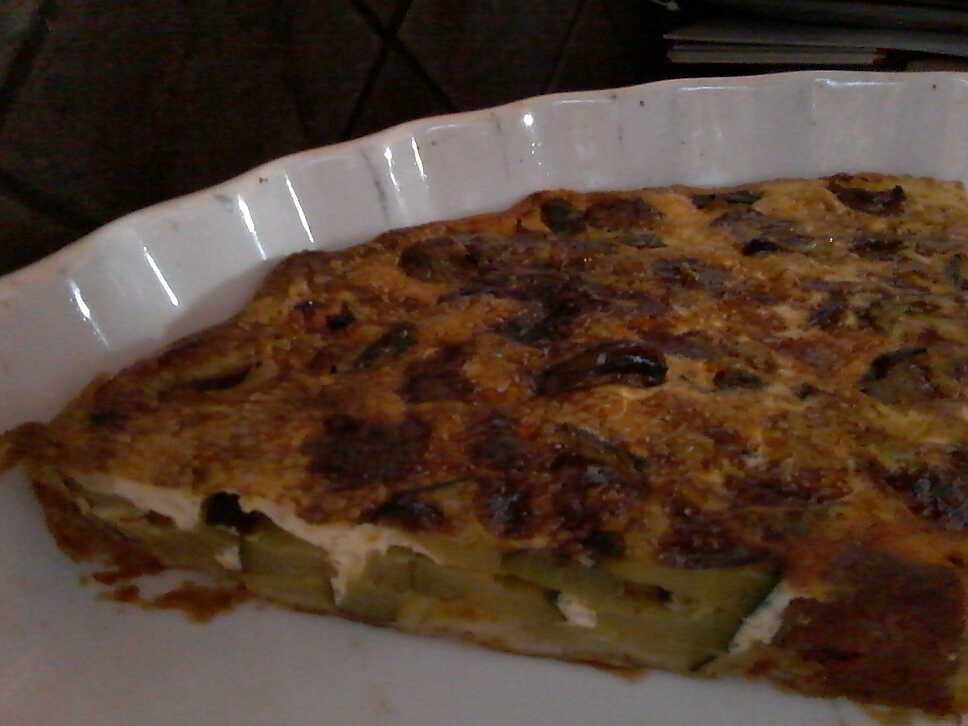 recette Tarte à la courgette et aux merguez