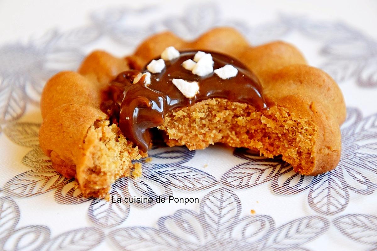 recette Biscuit aux épices de pain d'épices garni de confiture de lait