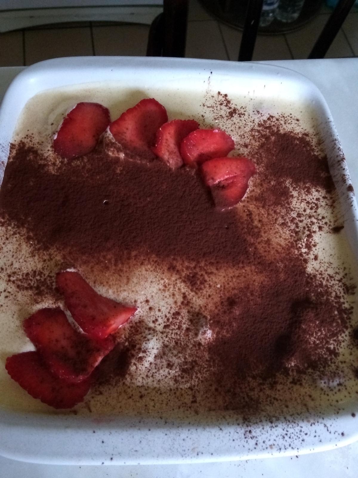 recette TIRAMISU AUX FRAISES