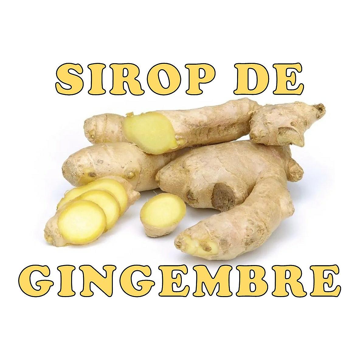 recette sirop de gingembre