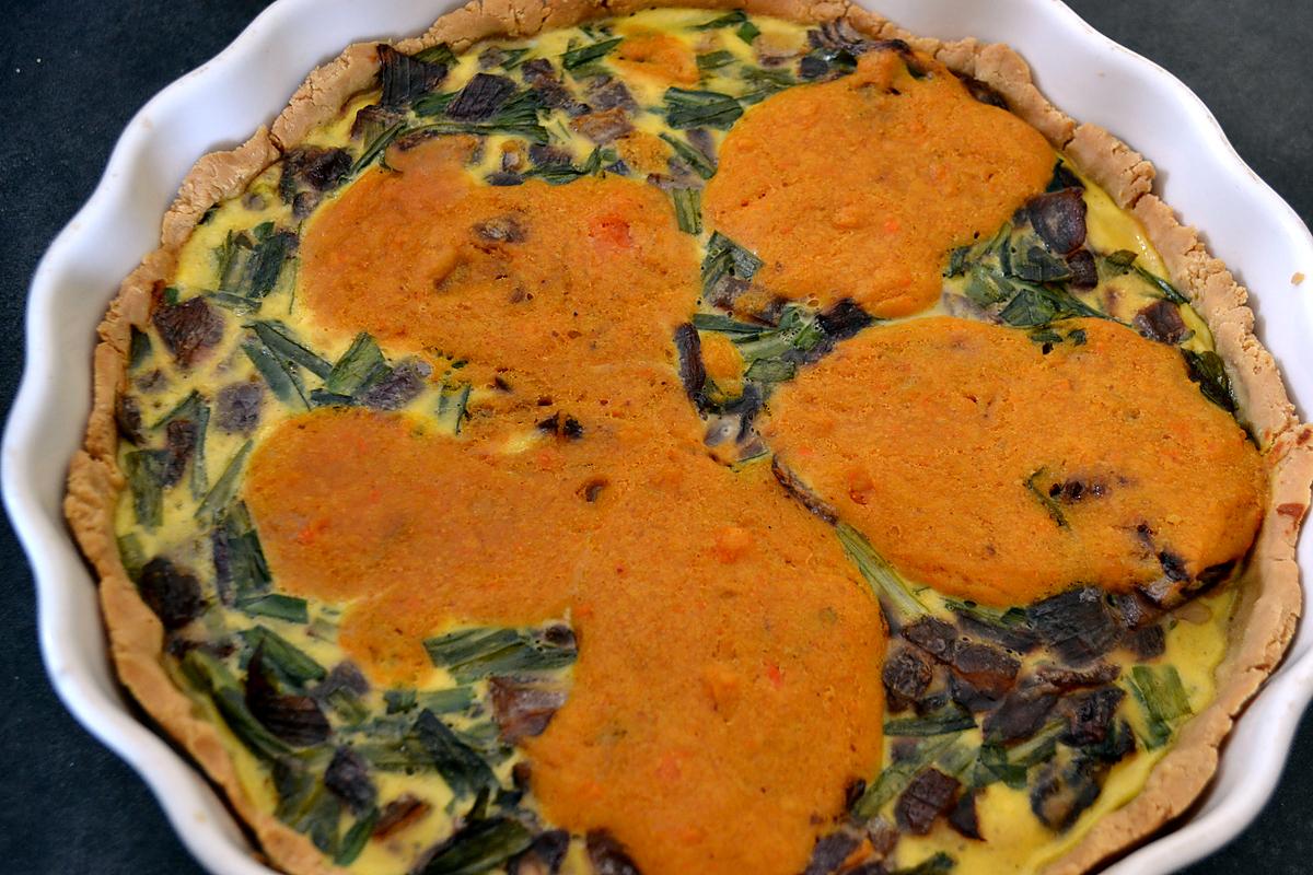 recette Quiche à l'ail des ours