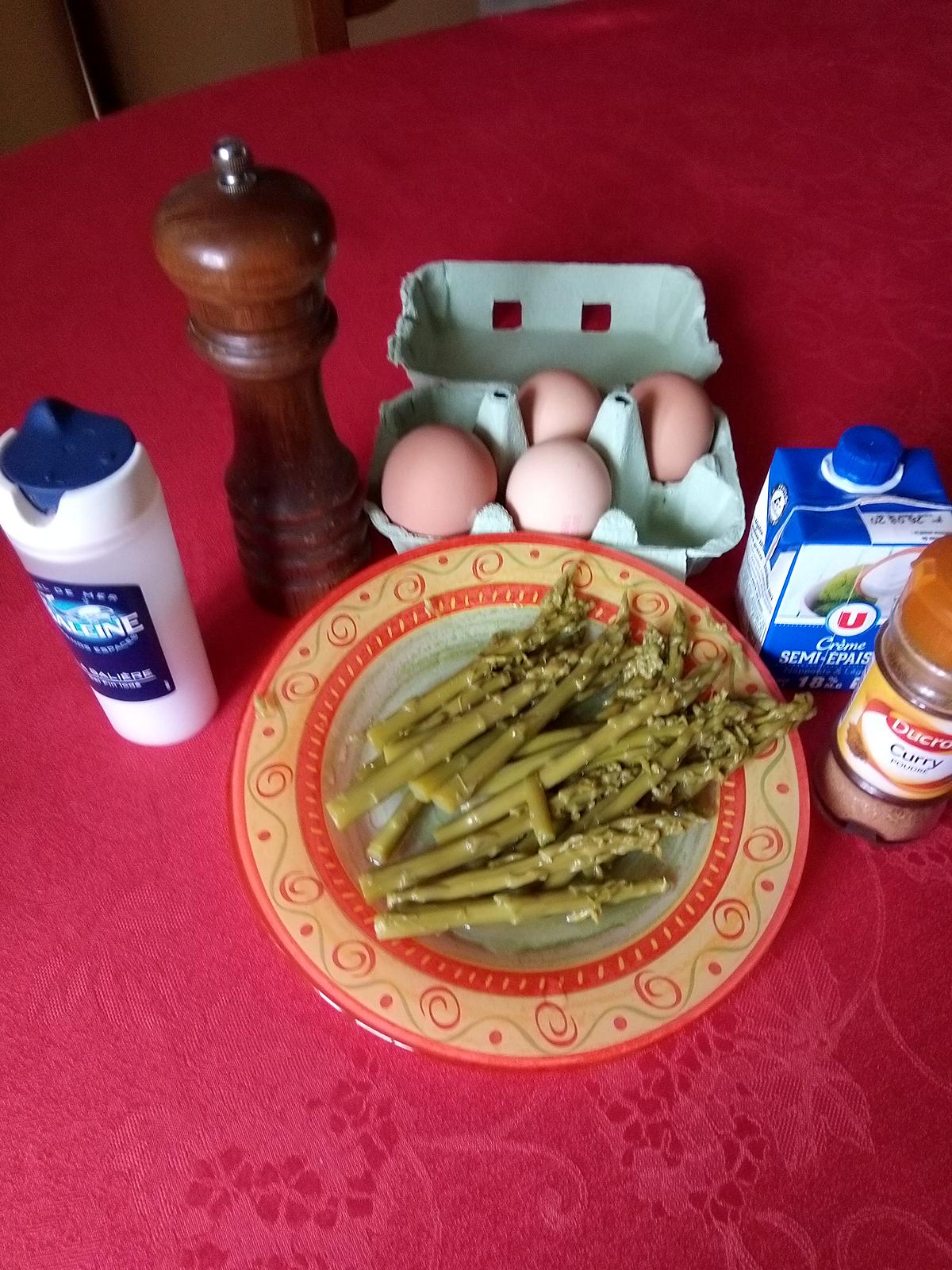 recette Flan d'asperges au curry simplissime