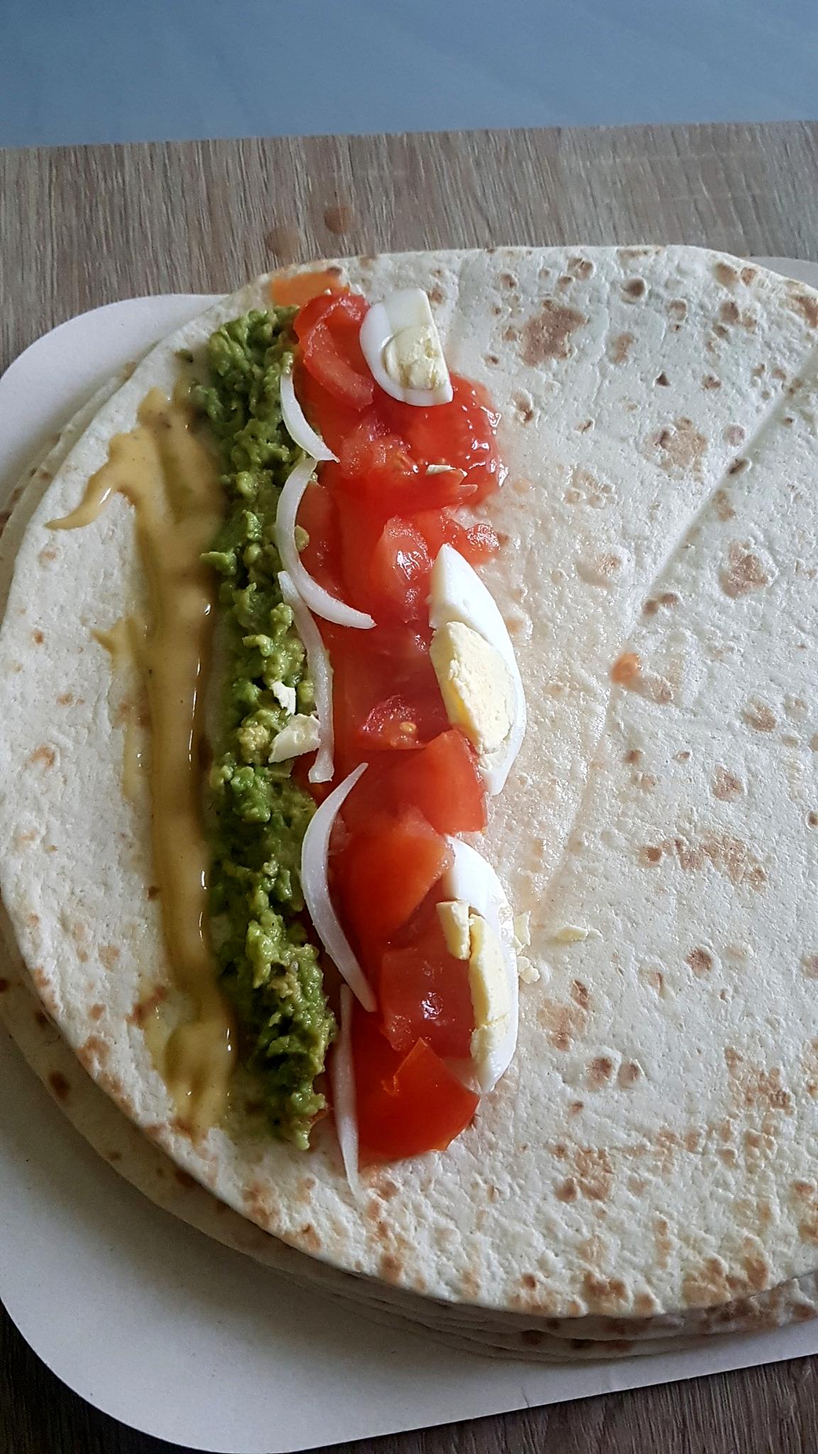 recette Wrap saumon guacamole