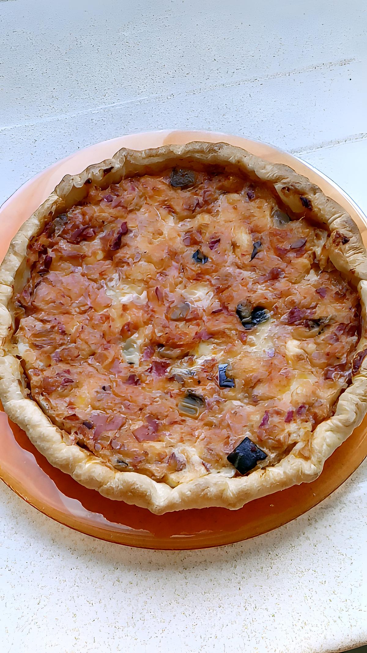 recette quiche a la ratatouille et jambon de bayonne