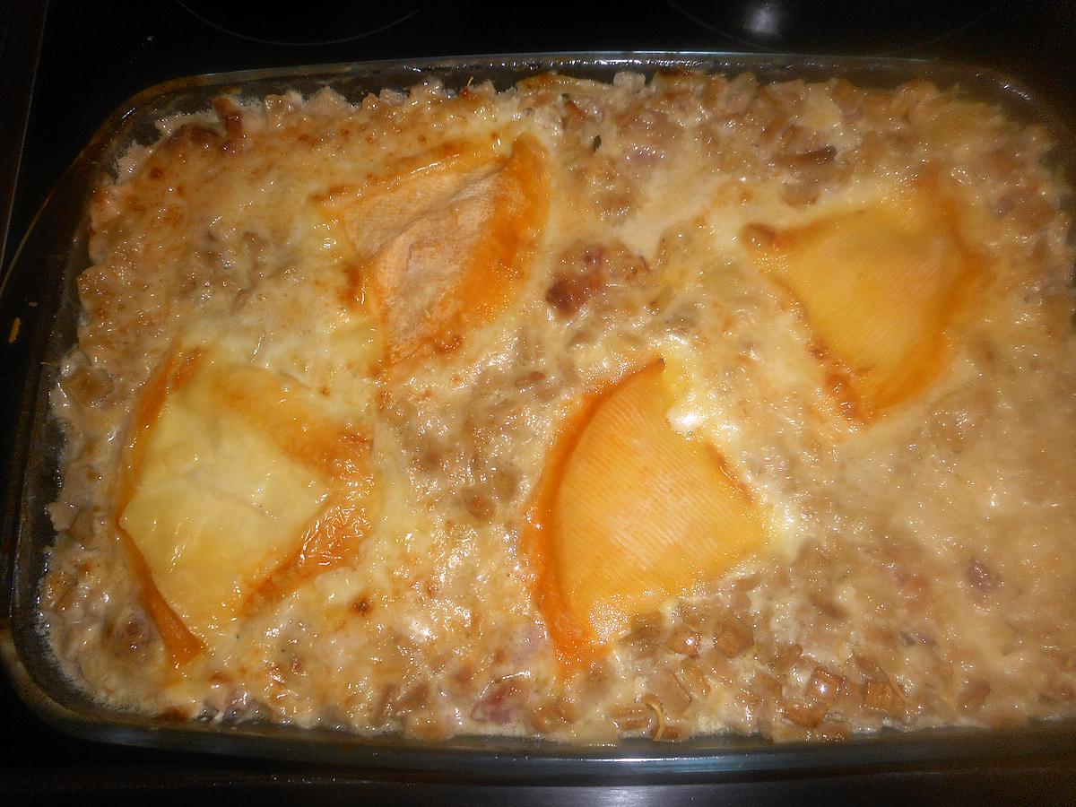 recette Gratin de crozets aux diots et reblochon