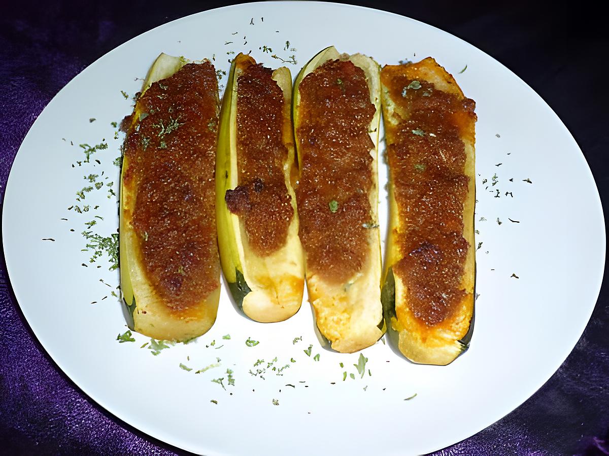 recette COURGETTES FARCIES MINCEUR