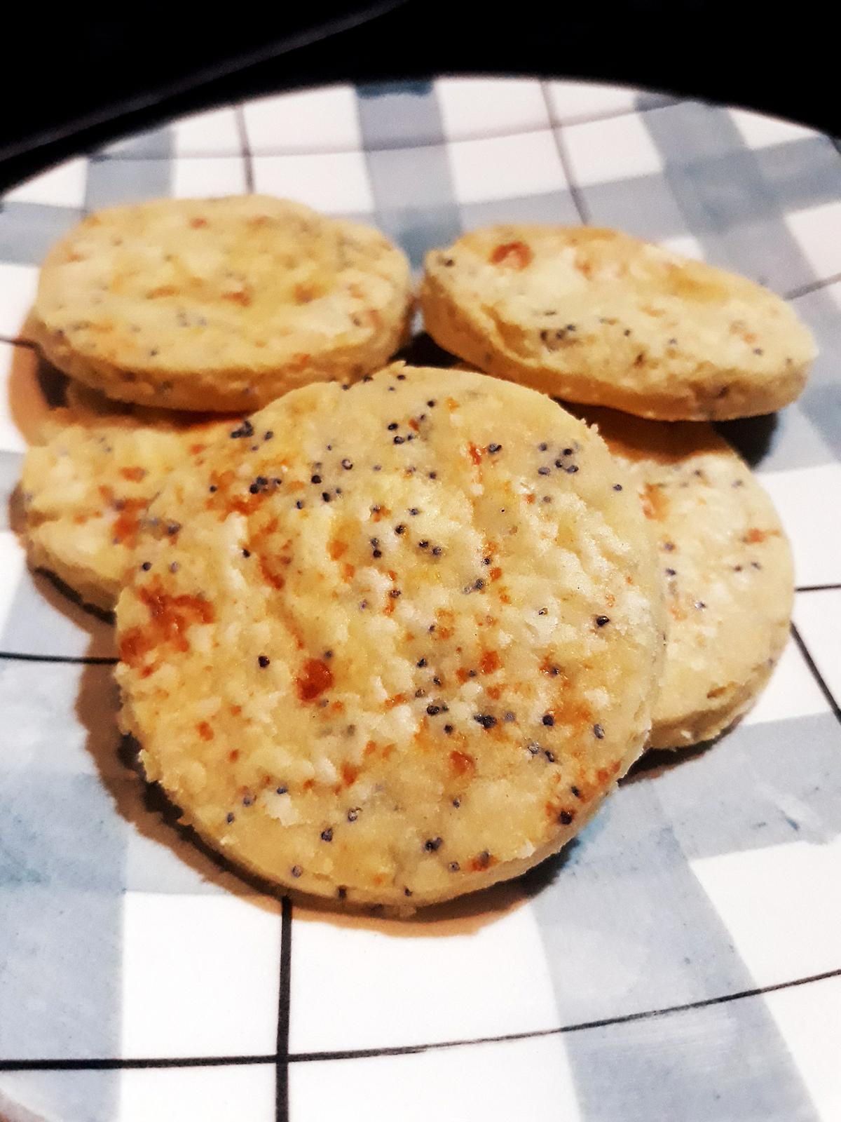 recette Biscuits au fromage et graines de pavot