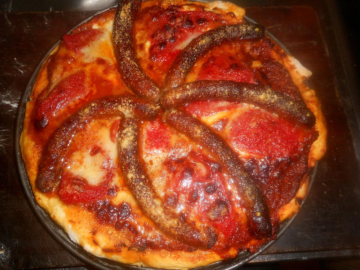 recette Pizza aux merguez