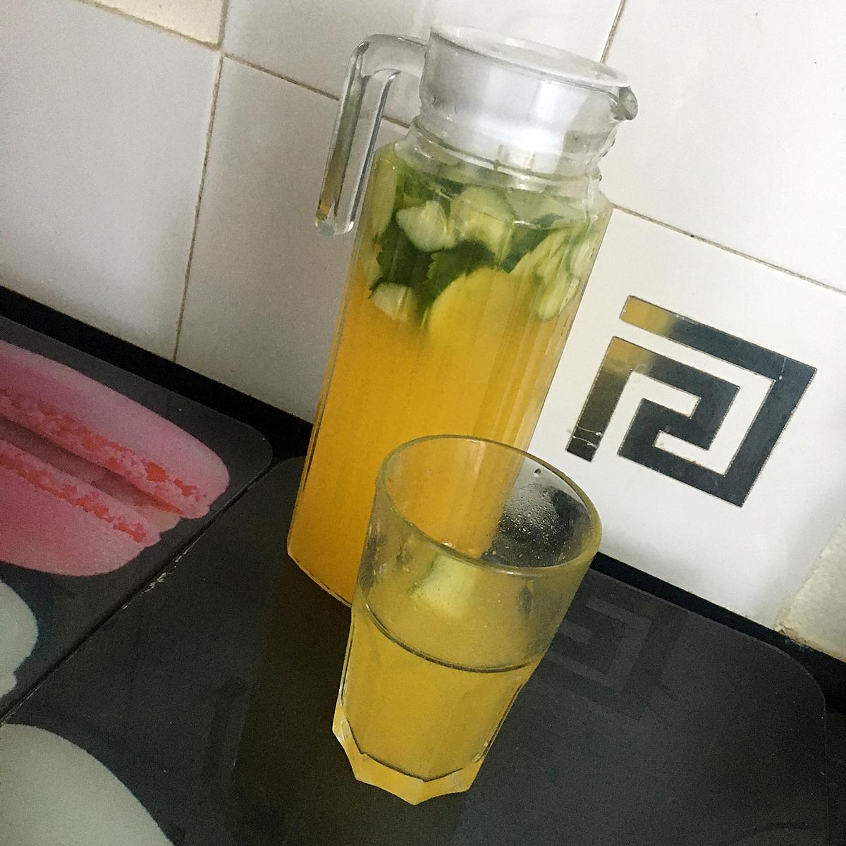 recette Orangeade au concombre