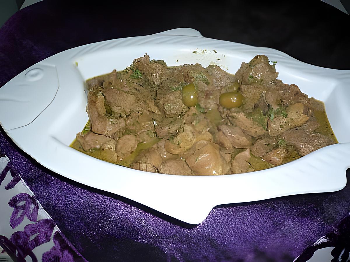 recette Tajine d'agneau aux olives