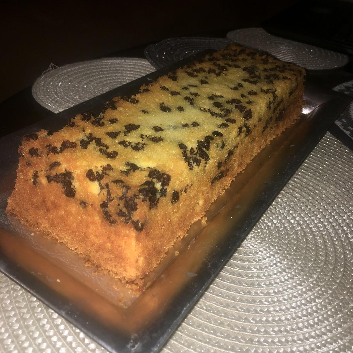 recette Cake a l'orange et aux pépites de chocolat