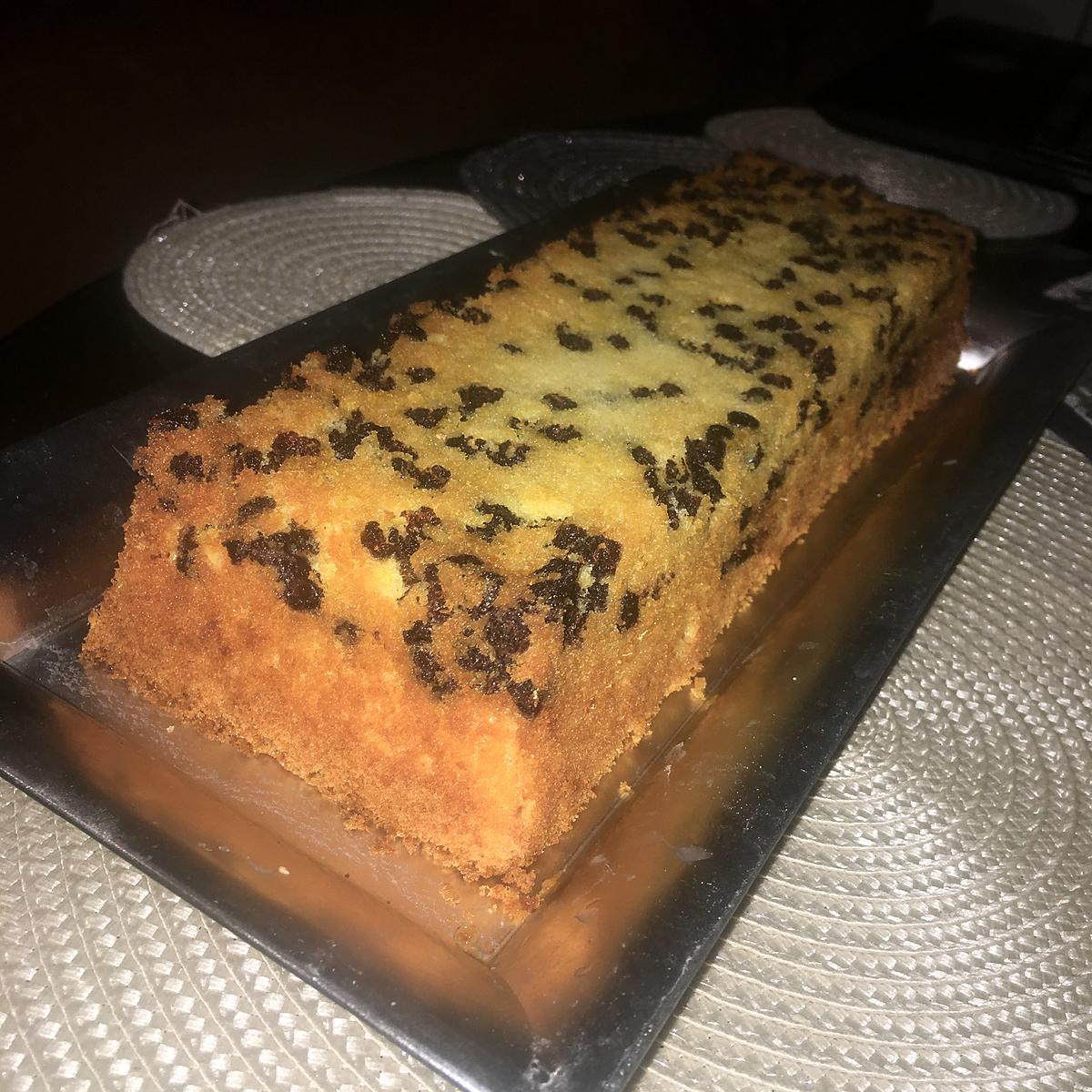 recette Cake a l'orange et aux pépites de chocolat