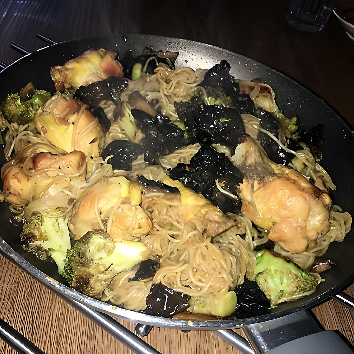 recette Wok de nouille sauté