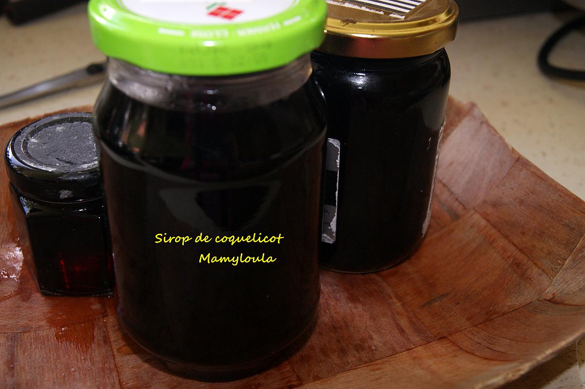 recette Sirop de coquelicot