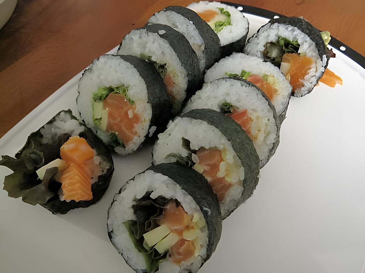 recette maki au saumon