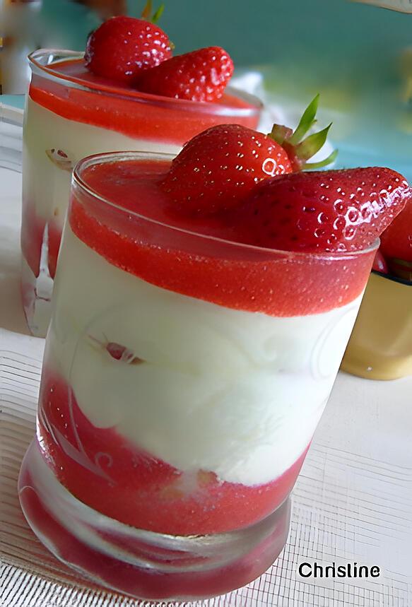 recette Verrines fraises-mascarpone, vite faites et délicieuses