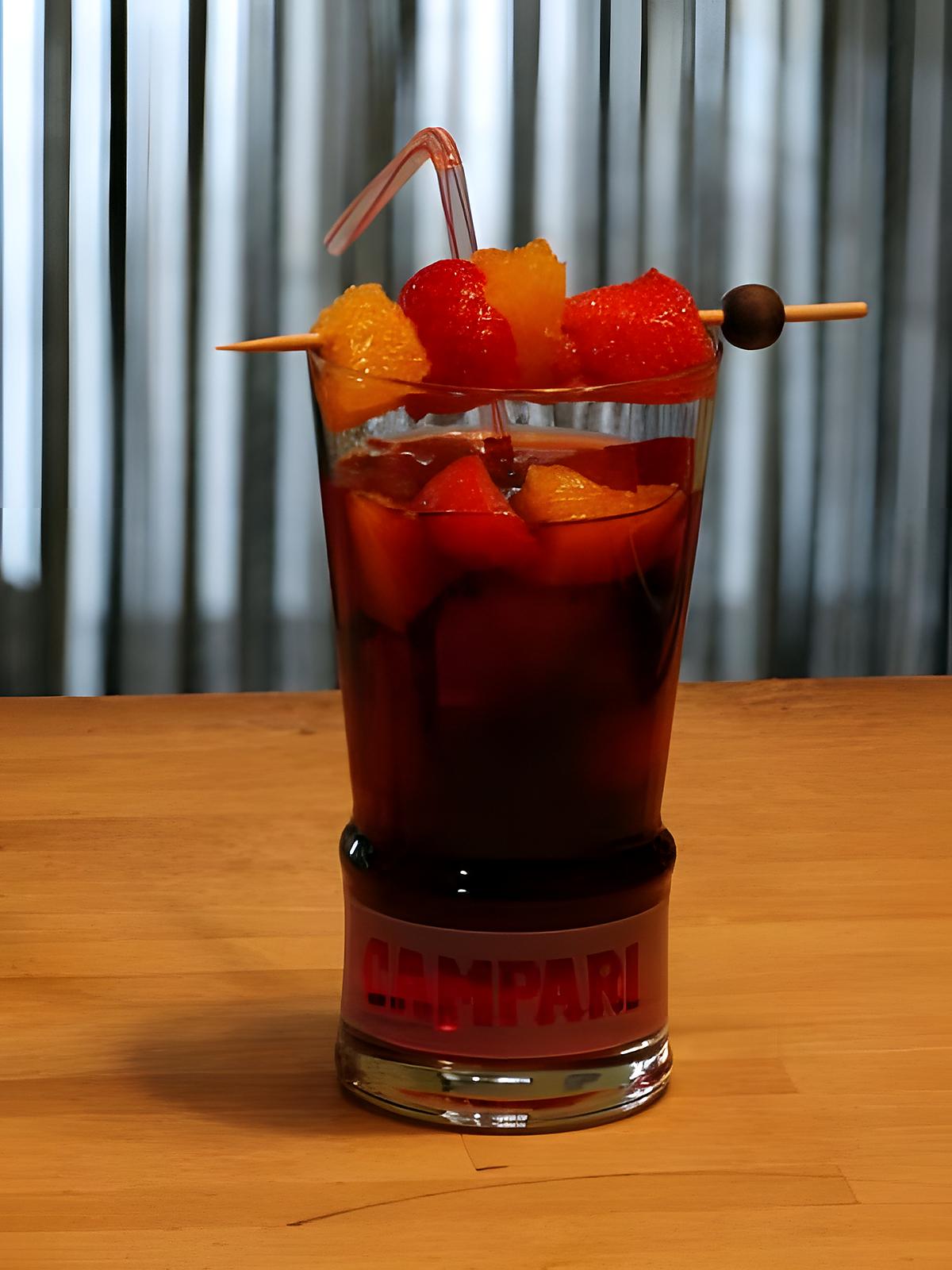 recette Sangria-Campari, Fraises et Oranges