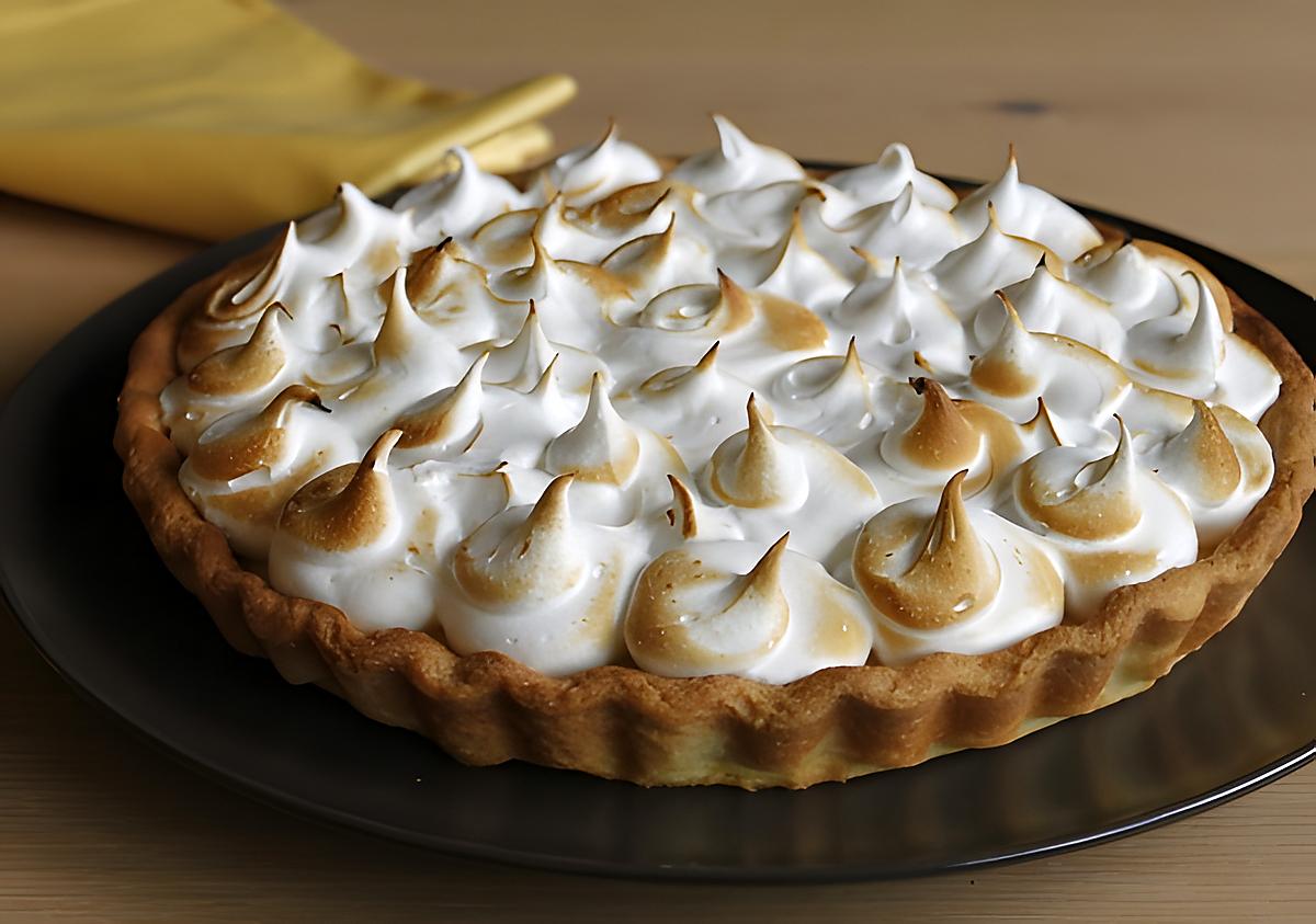 recette Tarte aux citons meringuée