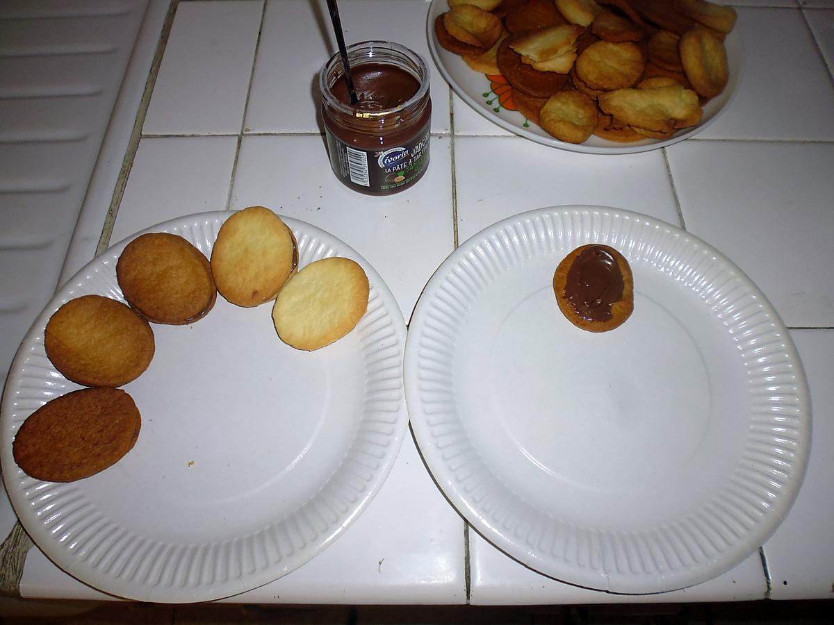 recette Petits sablés et pâte à tartiner chocolat noisette