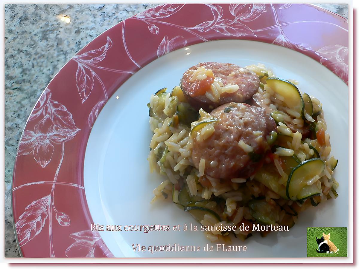 recette Riz aux courgettes et à la saucisse de Morteau