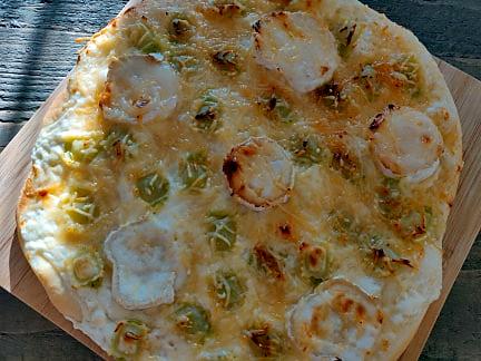 recette Pizza ravioles chévre et miel