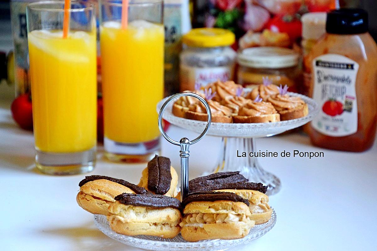 recette Éclair et toast de thoïonade et ail noir accompagné d'un planteur guyanais