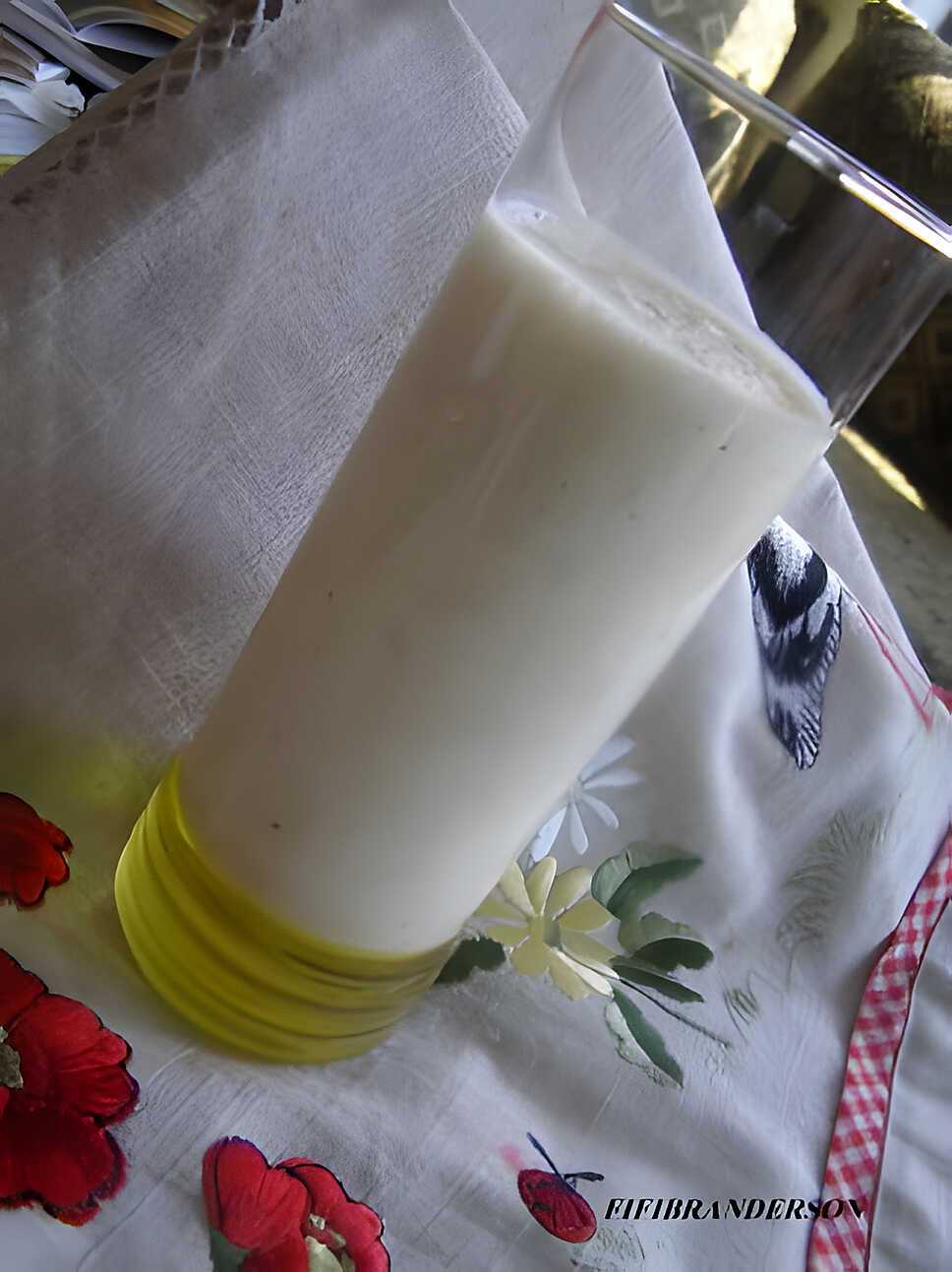 recette JUS DE BANANE A LA GLACE