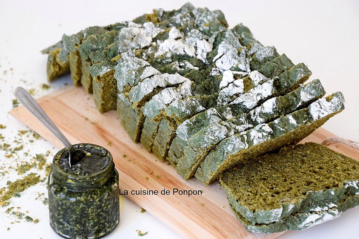 recette Pain au pesto d'ortie et spiruline