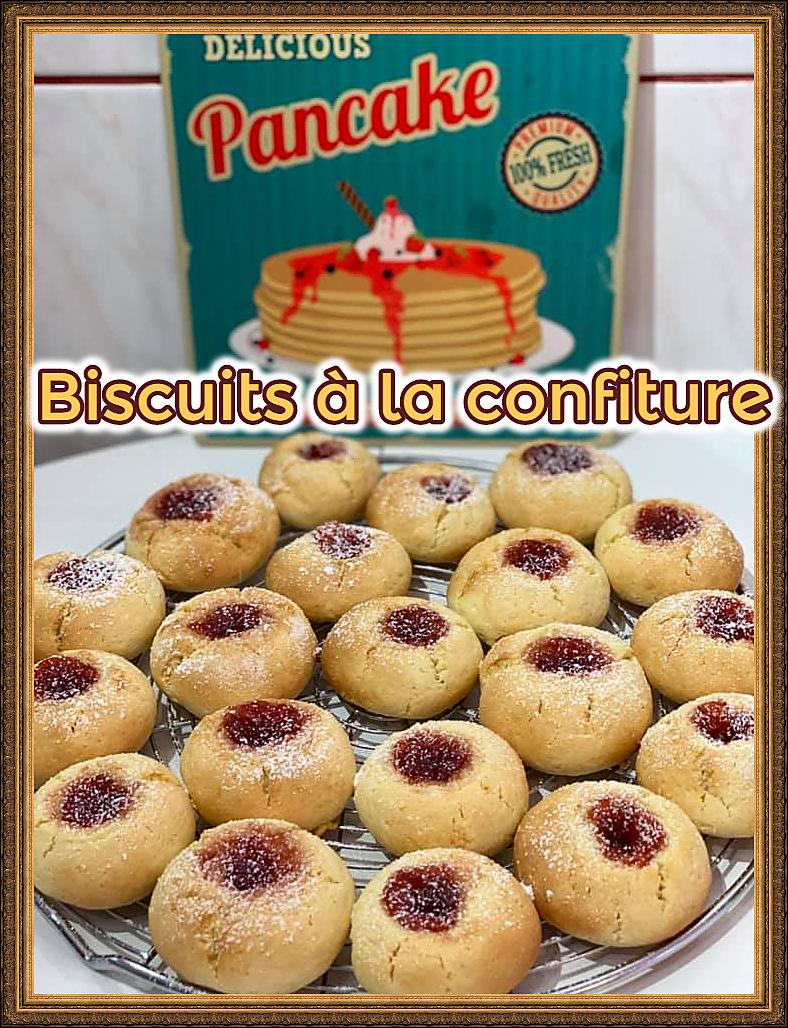 recette BISCUITS A LA CONFITURE