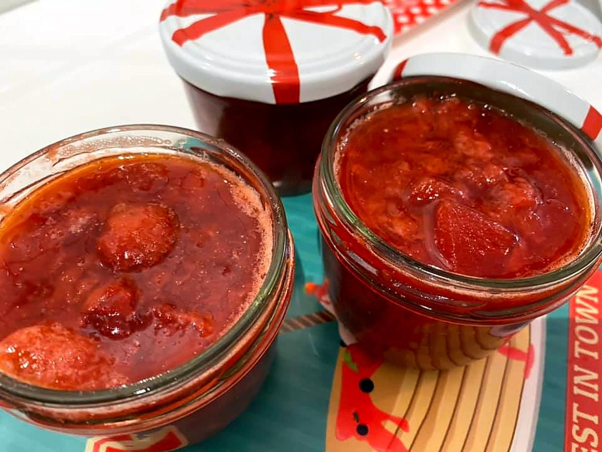 recette CONFITURE FRAISE SANS SUCRE