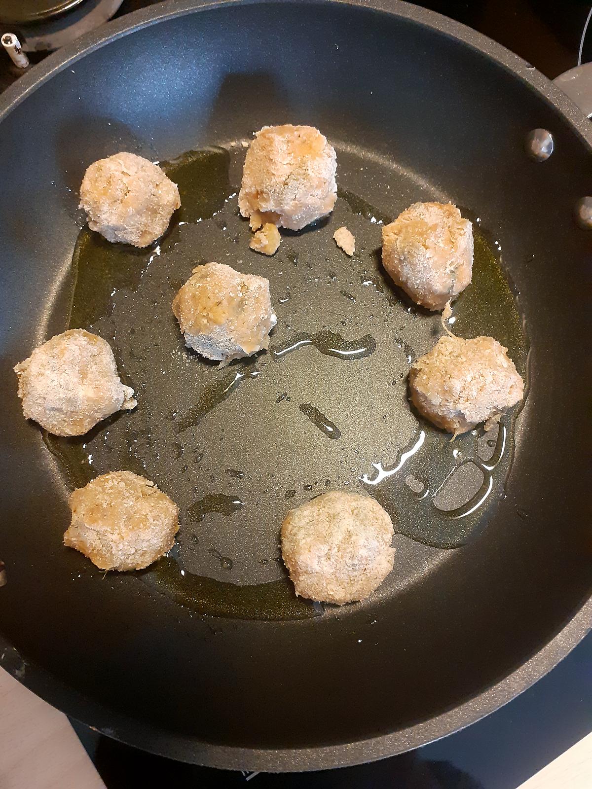 recette Boulettes aubergine et pois chiche