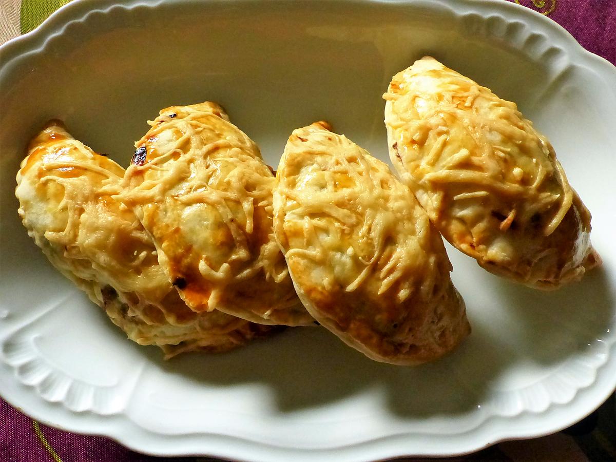 recette Mini empanadas aux champignons , fromage et ail noir