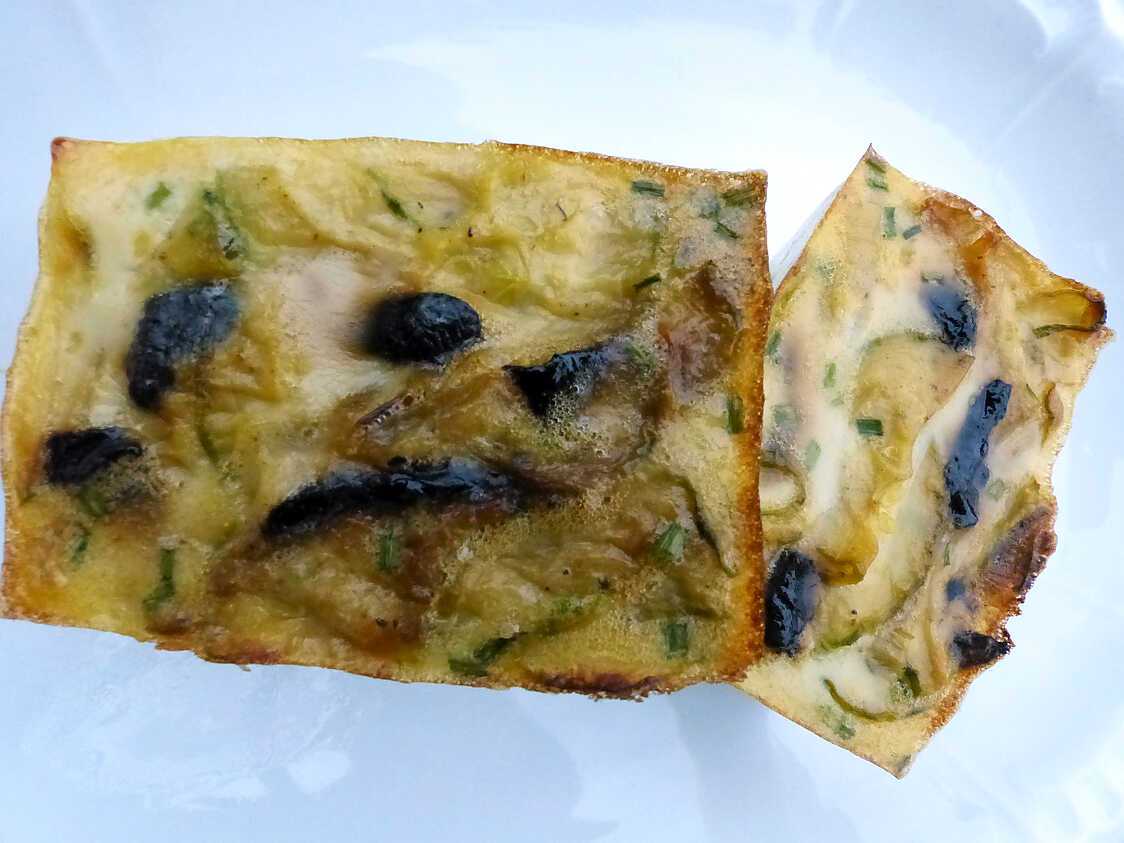Recette de Terrine de courgette à l ail noir