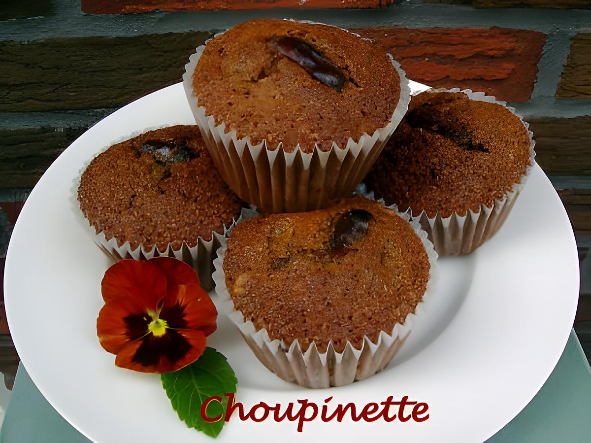 recette Muffins aux dattes et aux noix