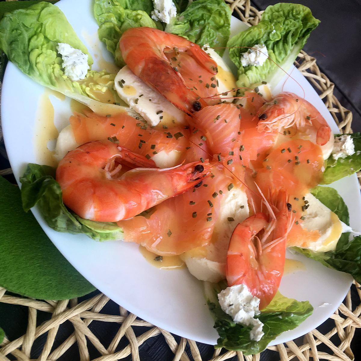 recette Salade de la mer au boursin