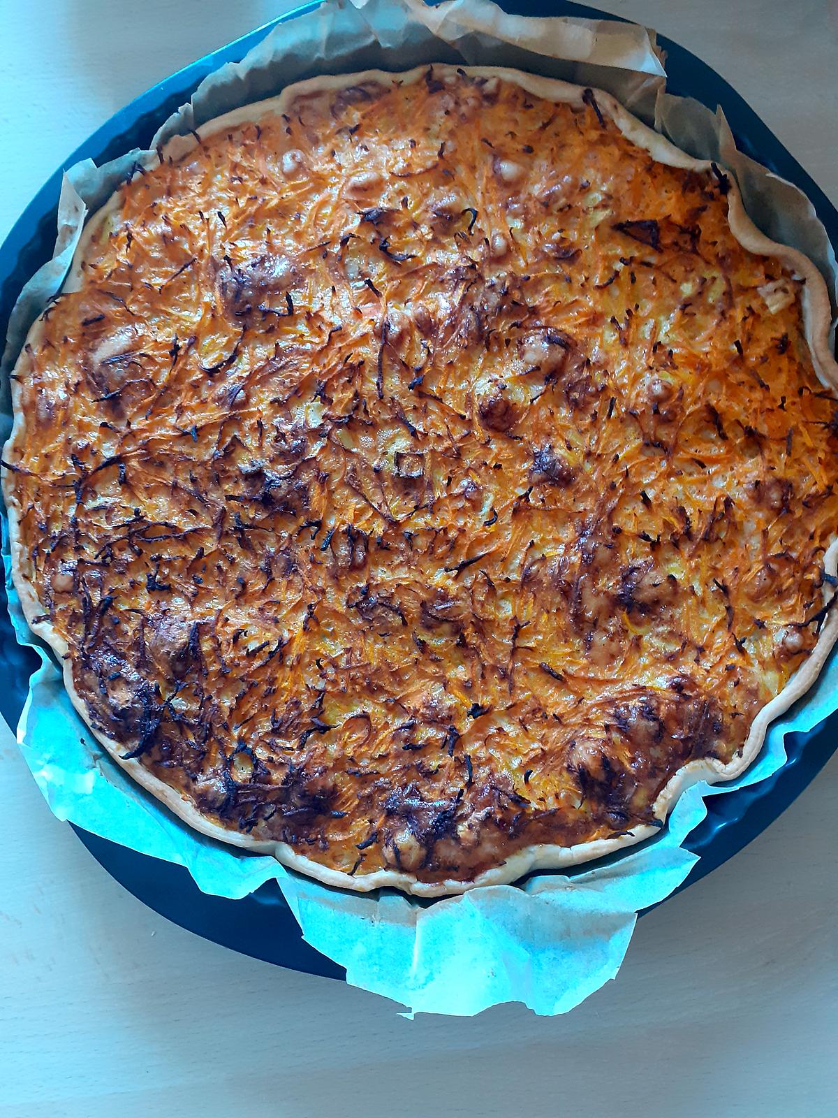 recette tarte à la carotte et fromage de chèvre