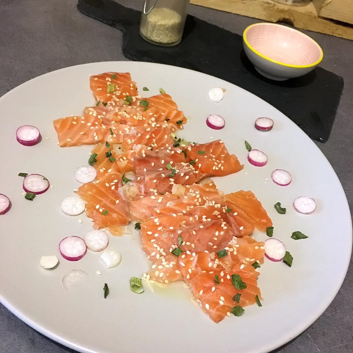 recette Carpaccio de saumon