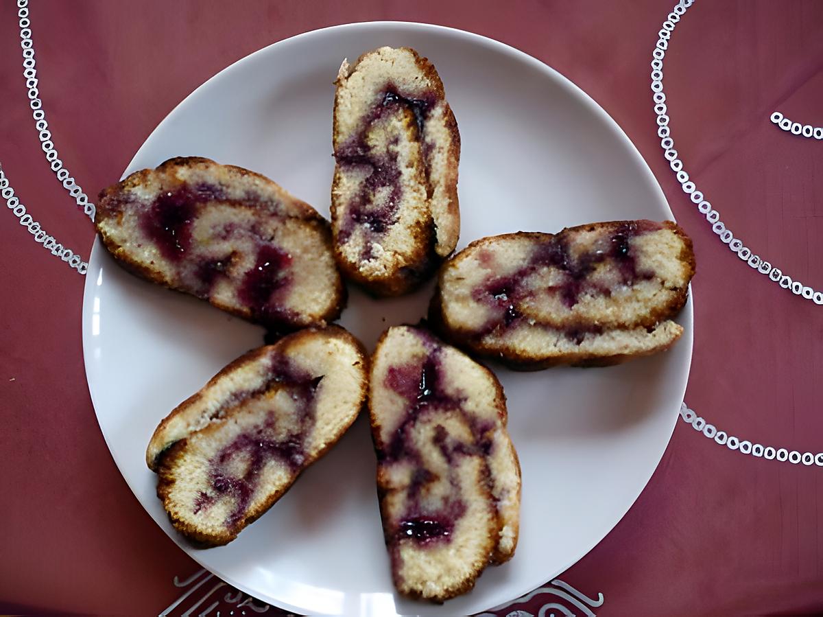 recette Gâteau roulé à la confiture de cassis