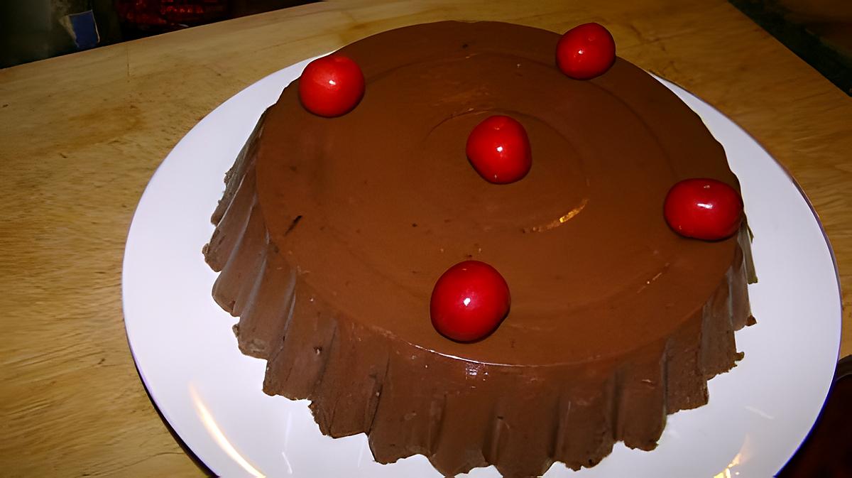 recette Bavarois aux cerises et chocolat