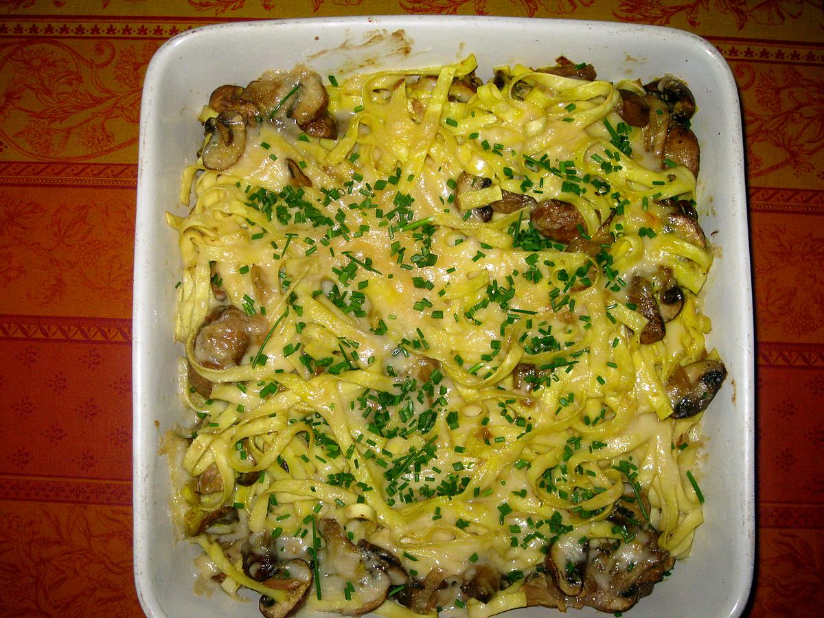 recette Tagliatelles aux champignons des bois