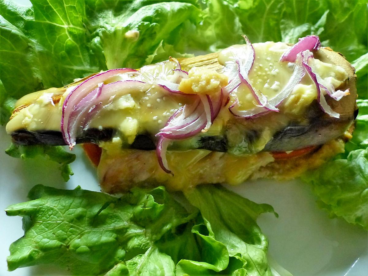 recette Burger d' aubergine au cabillaud