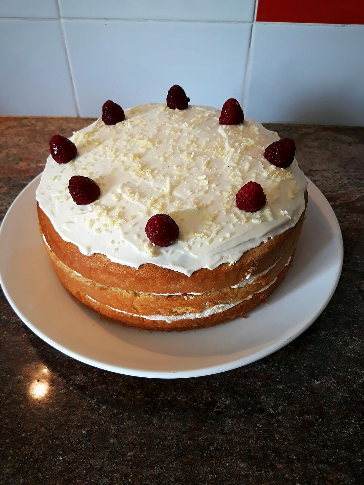 recette Gâteau aux fruits rouges et chantilly