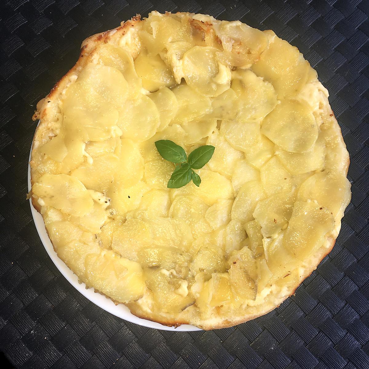 recette Tarte tatin de pommes de terre au fromage