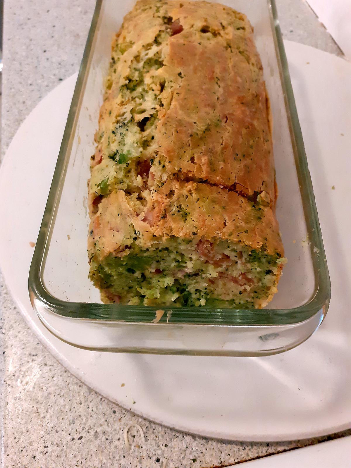 recette Cake brocoli et jambon cru