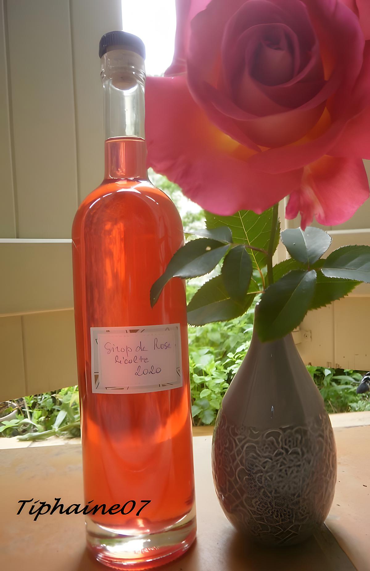 recette Sirop de rose du jardin