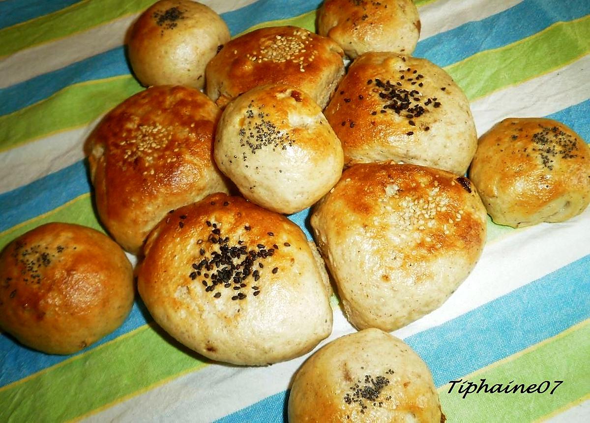 recette Petits pains au lait, cuisson vapeur (puis juste dorés)