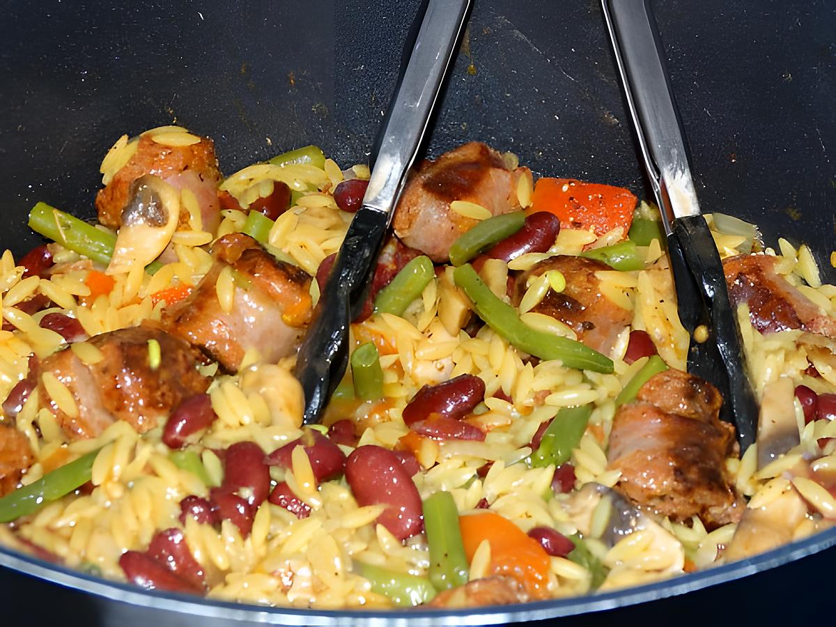 recette Jambalaya au Chorizo Grillé et aux Légumes