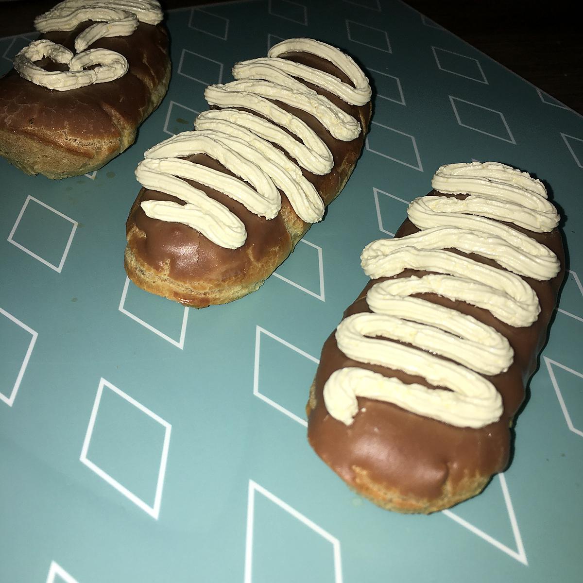 recette Éclairs au praliné