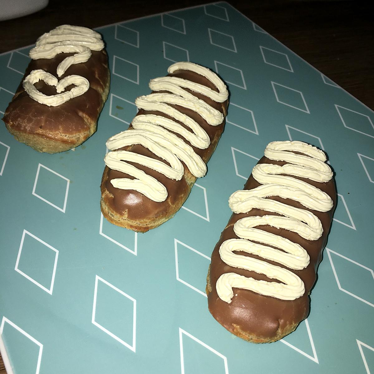 recette Éclairs au praliné